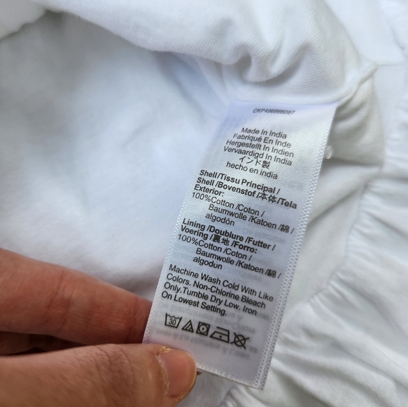 Madewell Sleeveless Crewneck Bubble Top Tank White Small - Picture 4 of 7